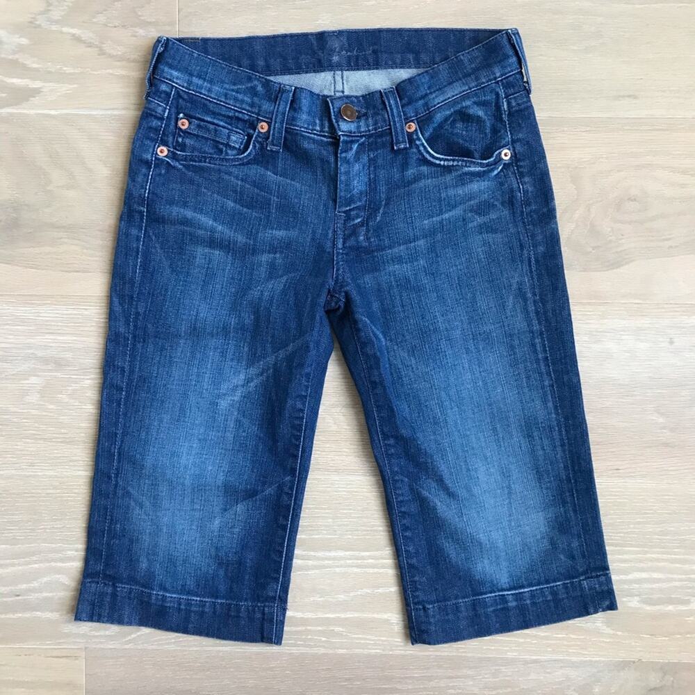 7FAM Dojo Denim Bermuda Shorts - Picture 2 of 5
